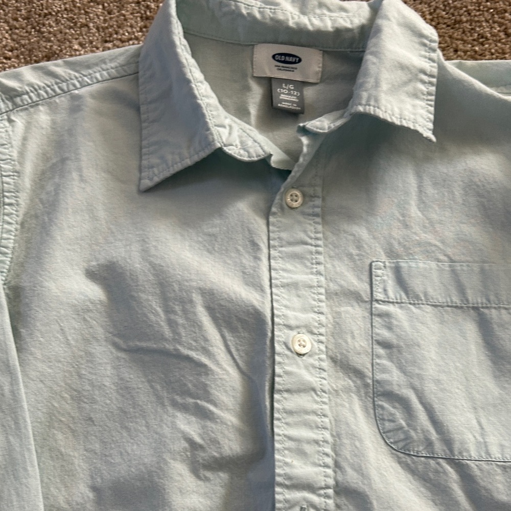 Old Navy Light Blue Kid's Shirt